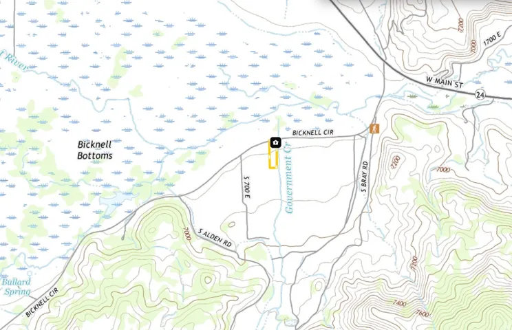 Map of property with streets / nearby areas