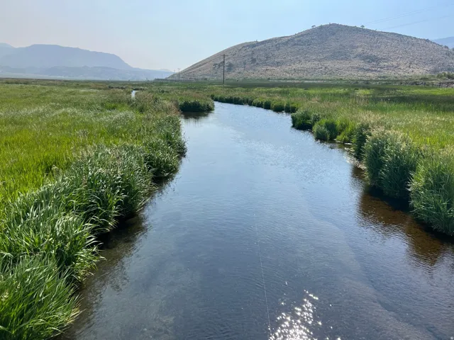 Water view with a mountain backdrop