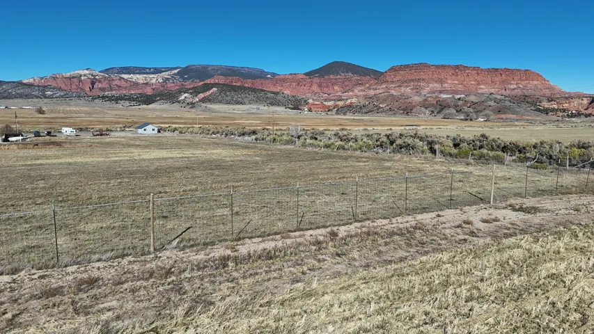 View of mountain background with rural landscape