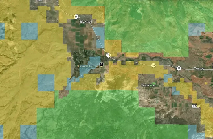 Map / location featuring property boundaries highlighted