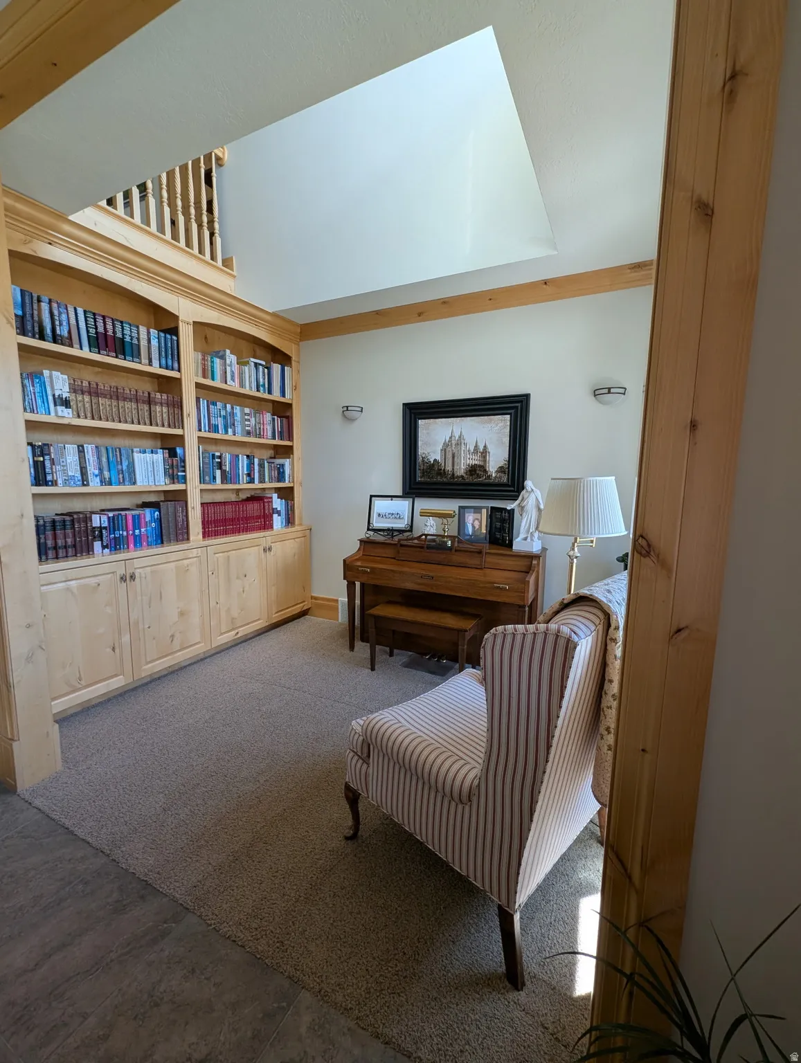 Living area featuring carpet floors