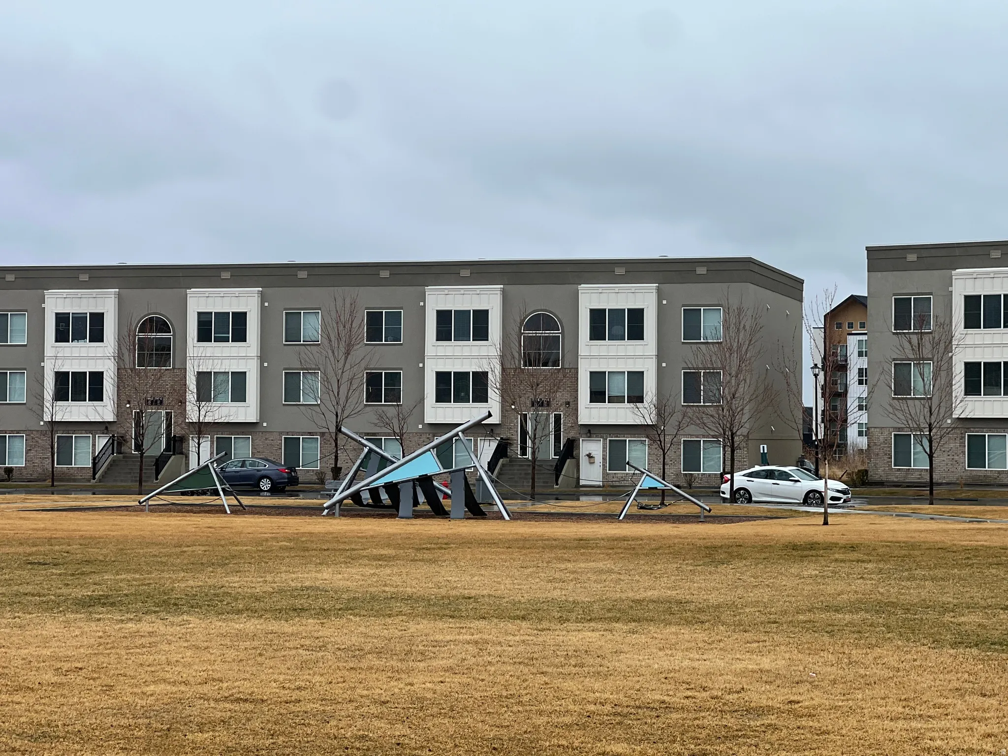 Surrounding community with a lawn