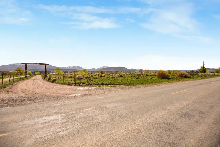 View of street with a view of countryside and a mountain view