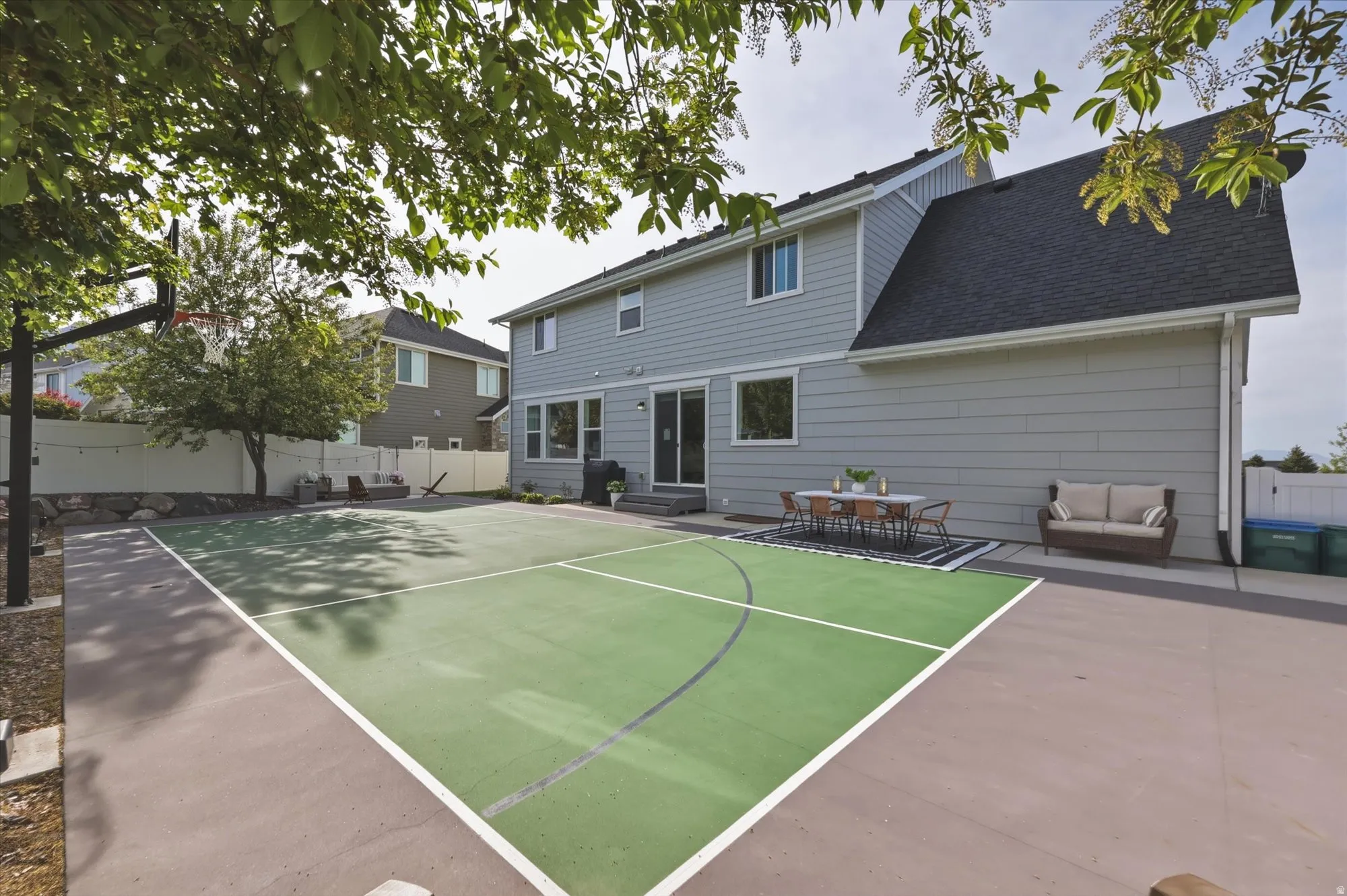 This multi-use backyard provides an opportunity for everyone!