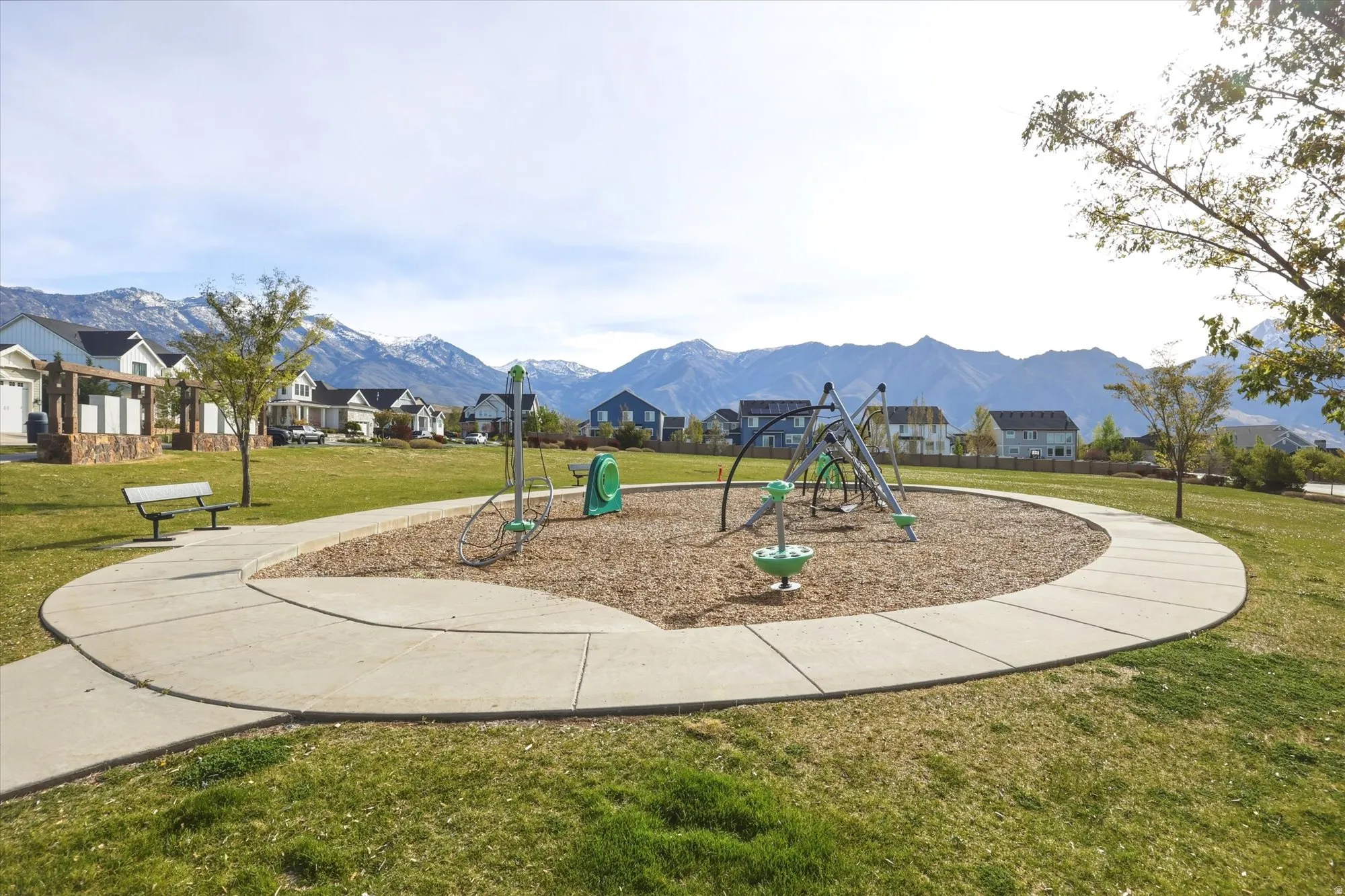 Community playground is directly out the front door!