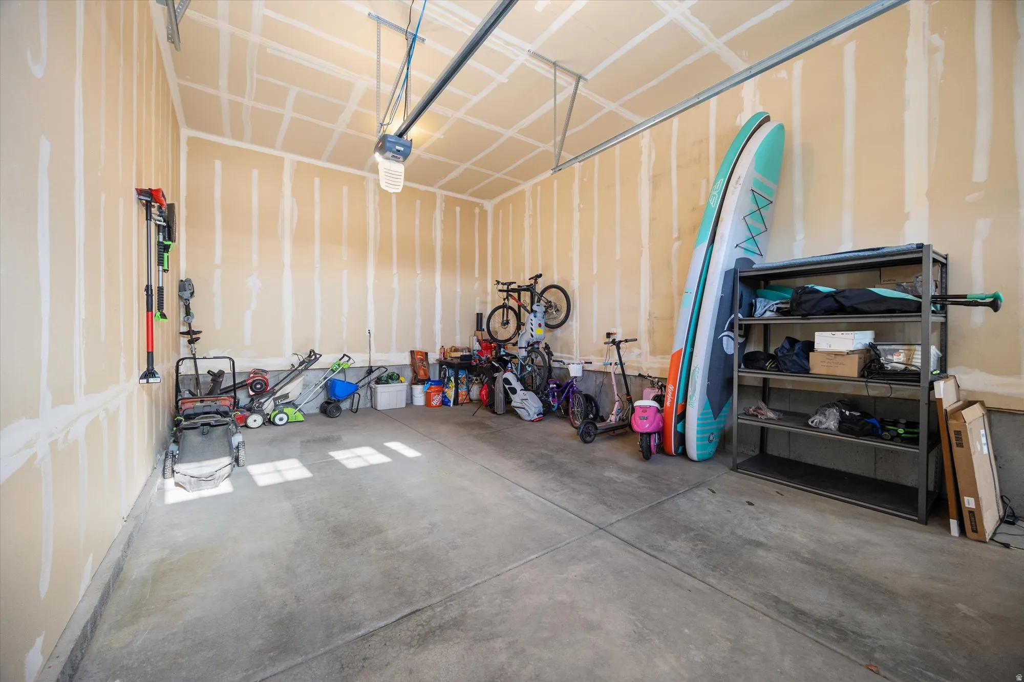 Single car garage - large enough to fit a full size truck plus storage