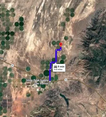 Aerial view of property's location