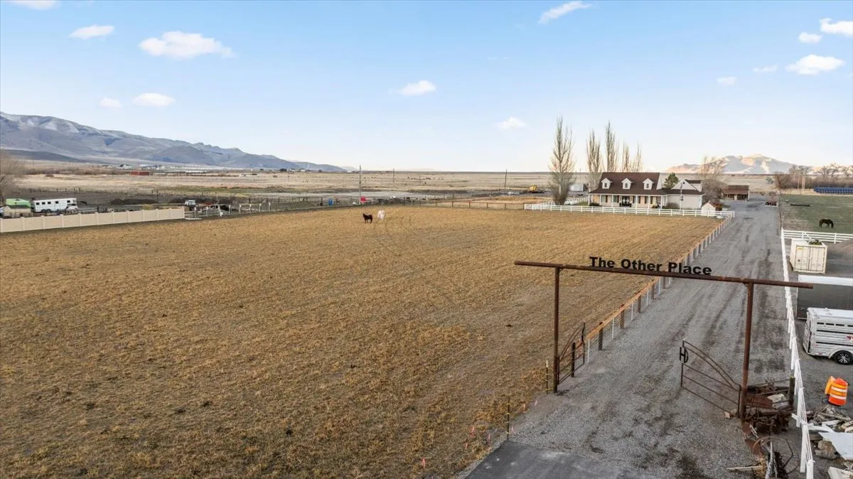 View of yard featuring a mountain view and a rural view