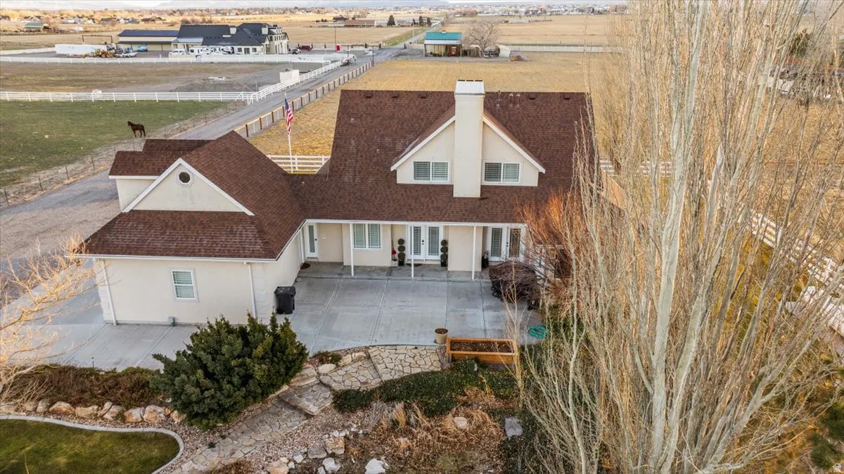 View from above of property