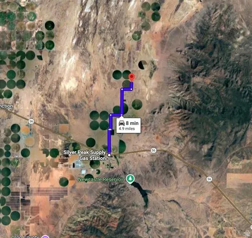 Aerial view of property's location