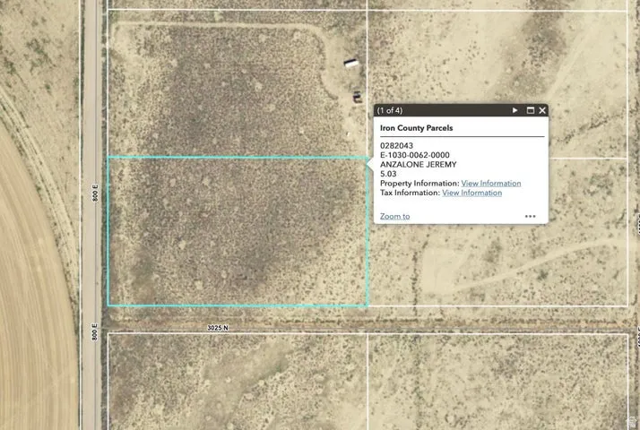 Map / location with property parcel outlined