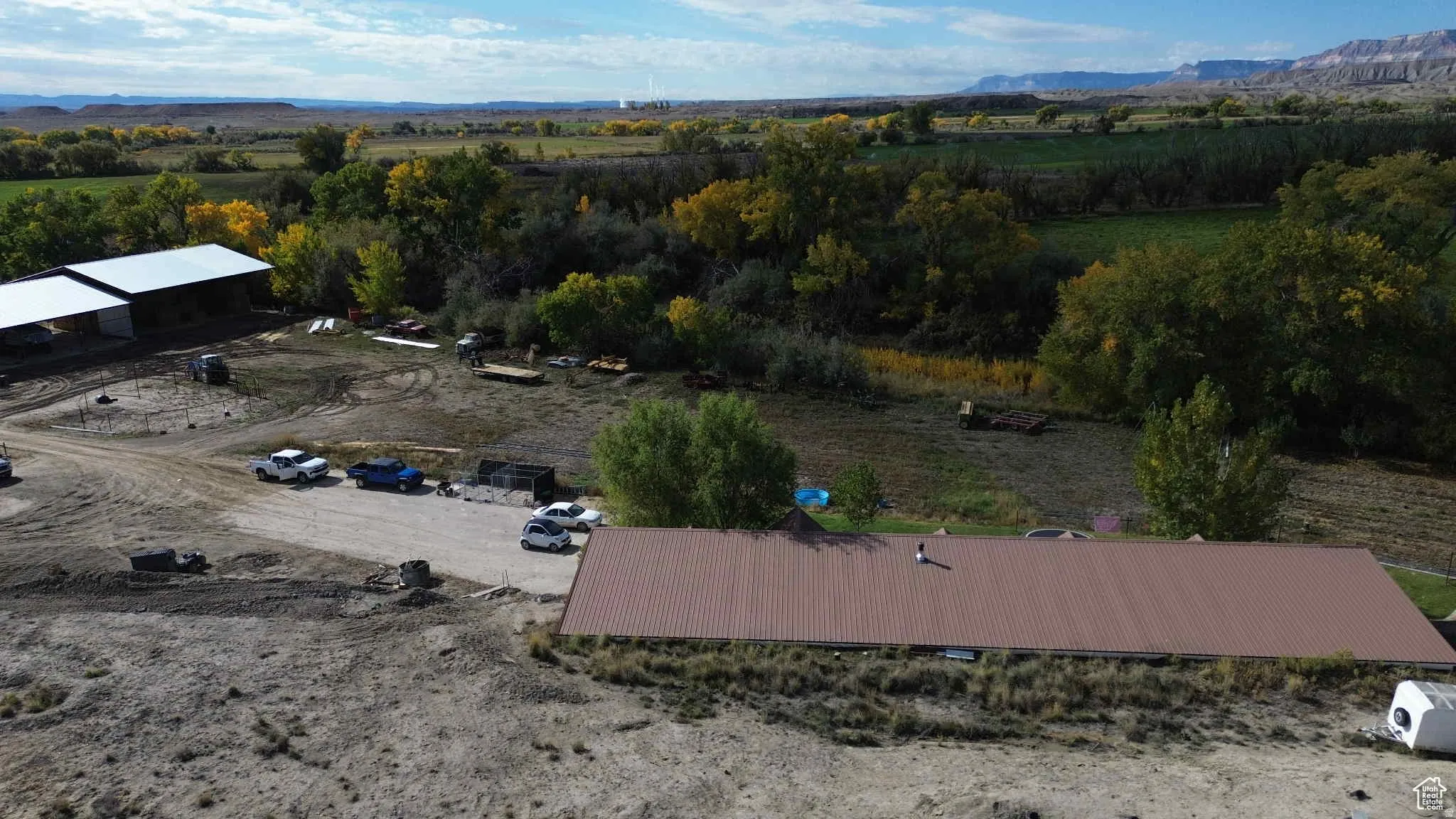 View of rural area with a mountain backdrop