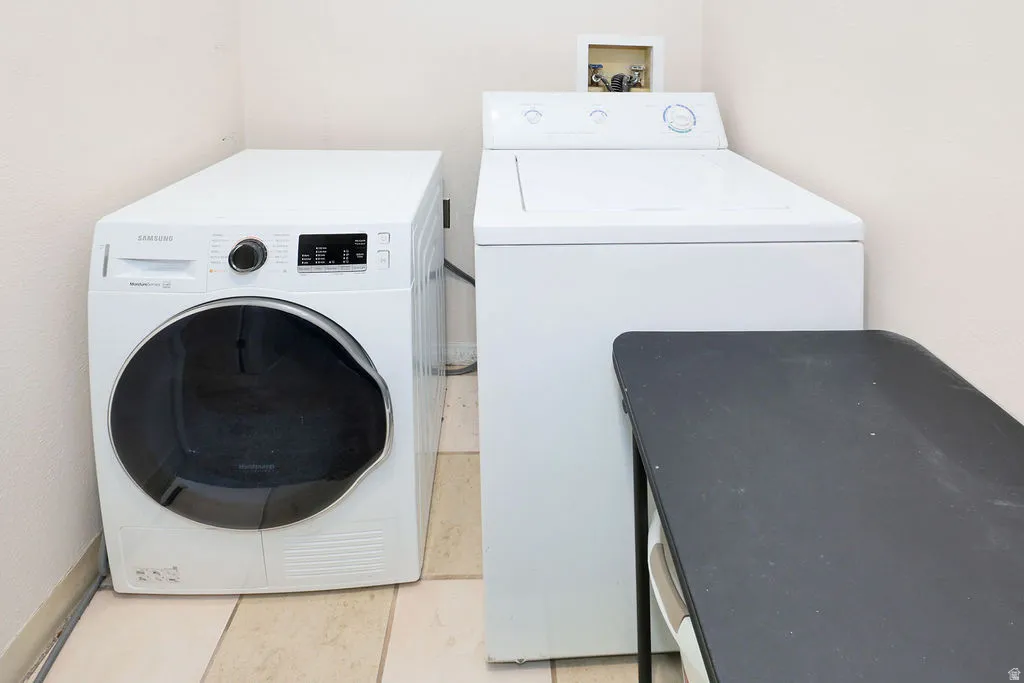 In unit laundry- located off of loft bedroom