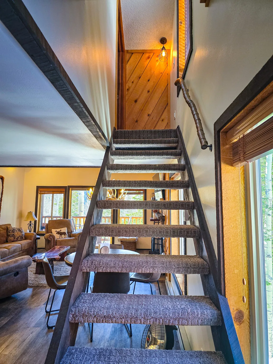 Stairs featuring healthy amount of natural light