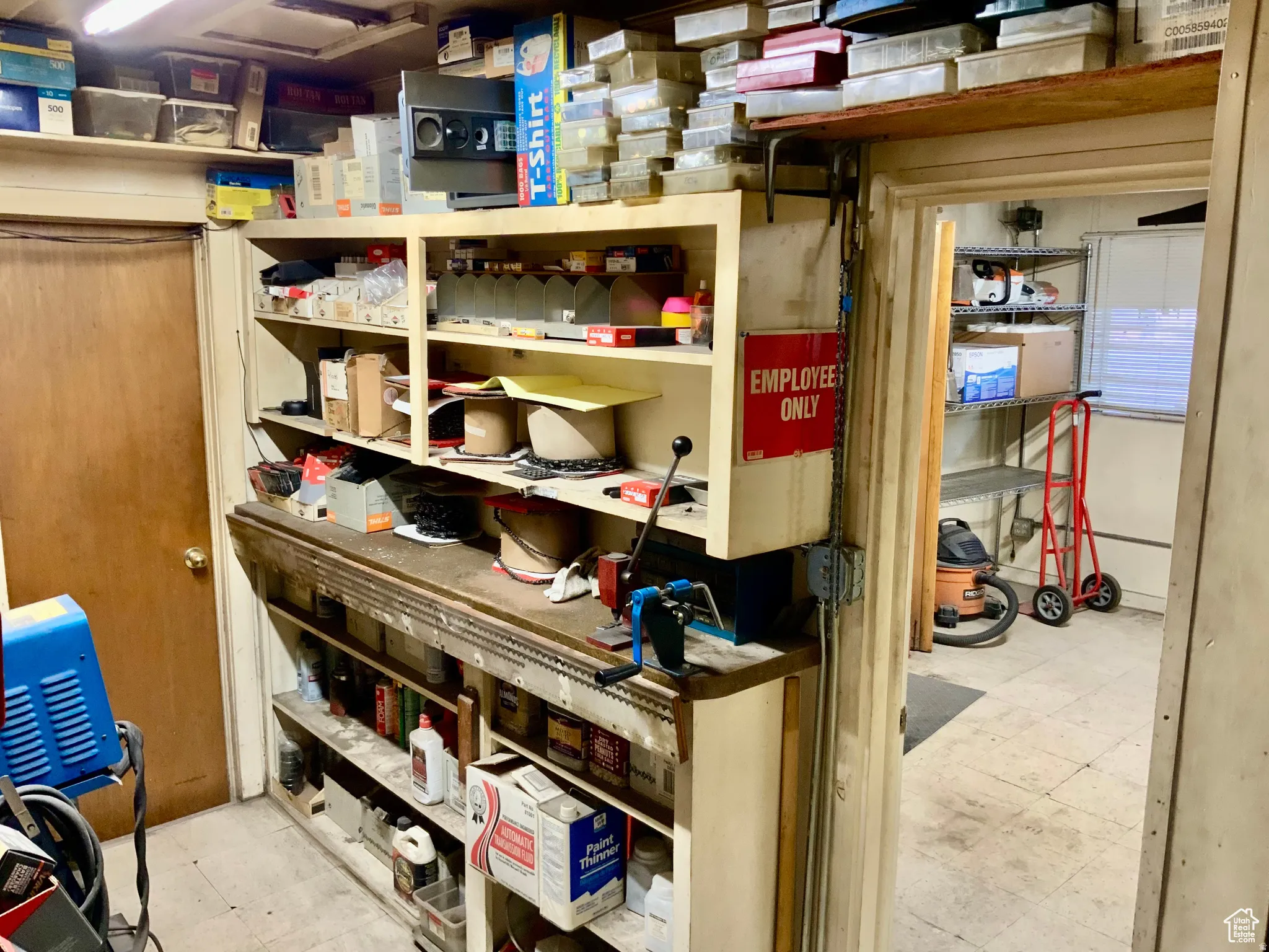 View of storage room