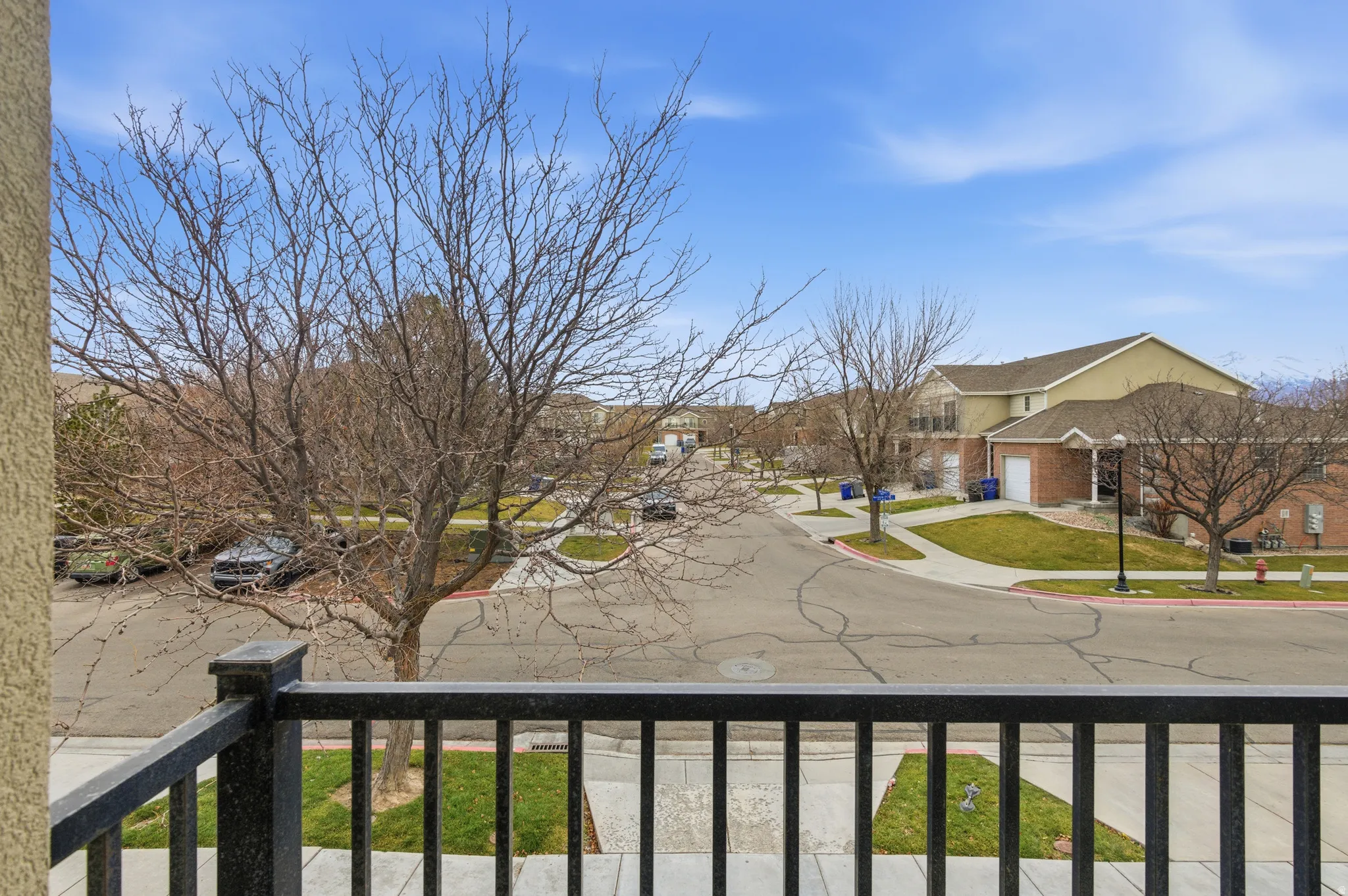 Balcony featuring a residential view