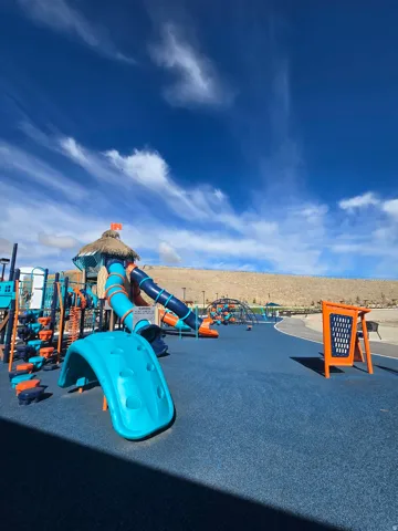 View of community jungle gym