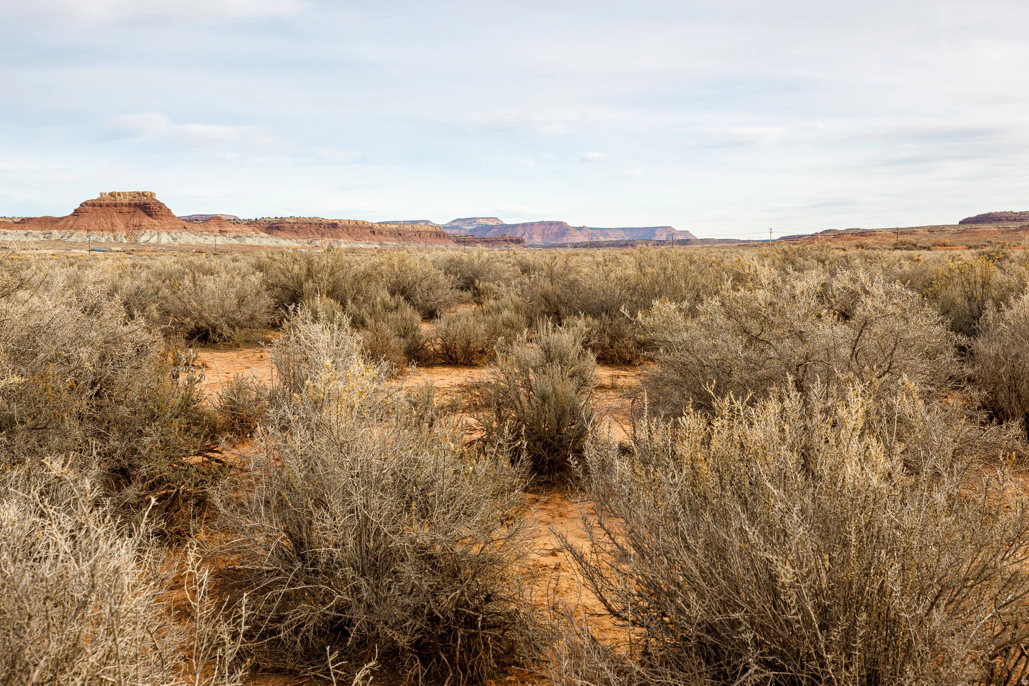 View of mountain background with rural landscape