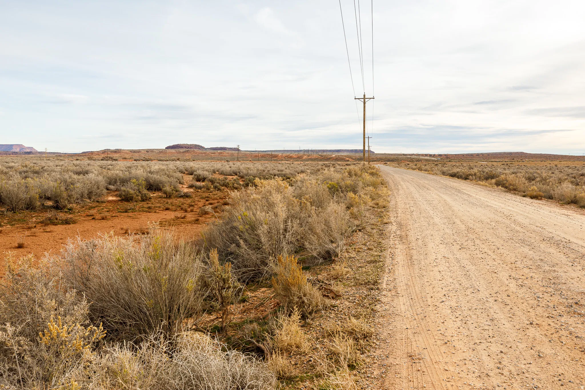 View of dirt / gravel road with a view of rural / pastoral area