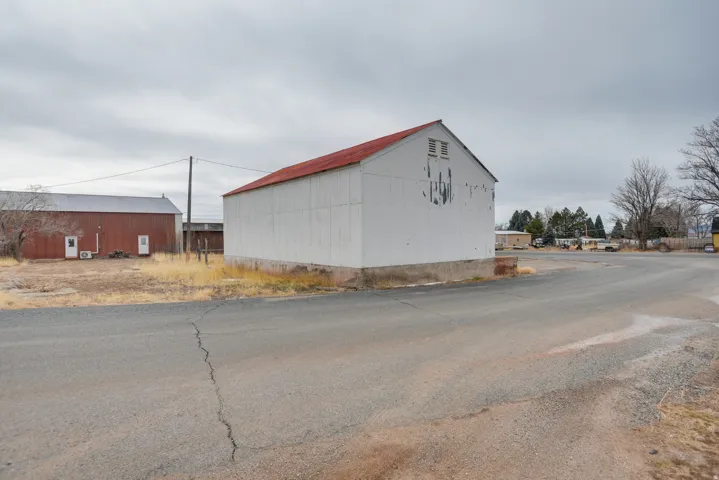 View of building exterior featuring a pole building