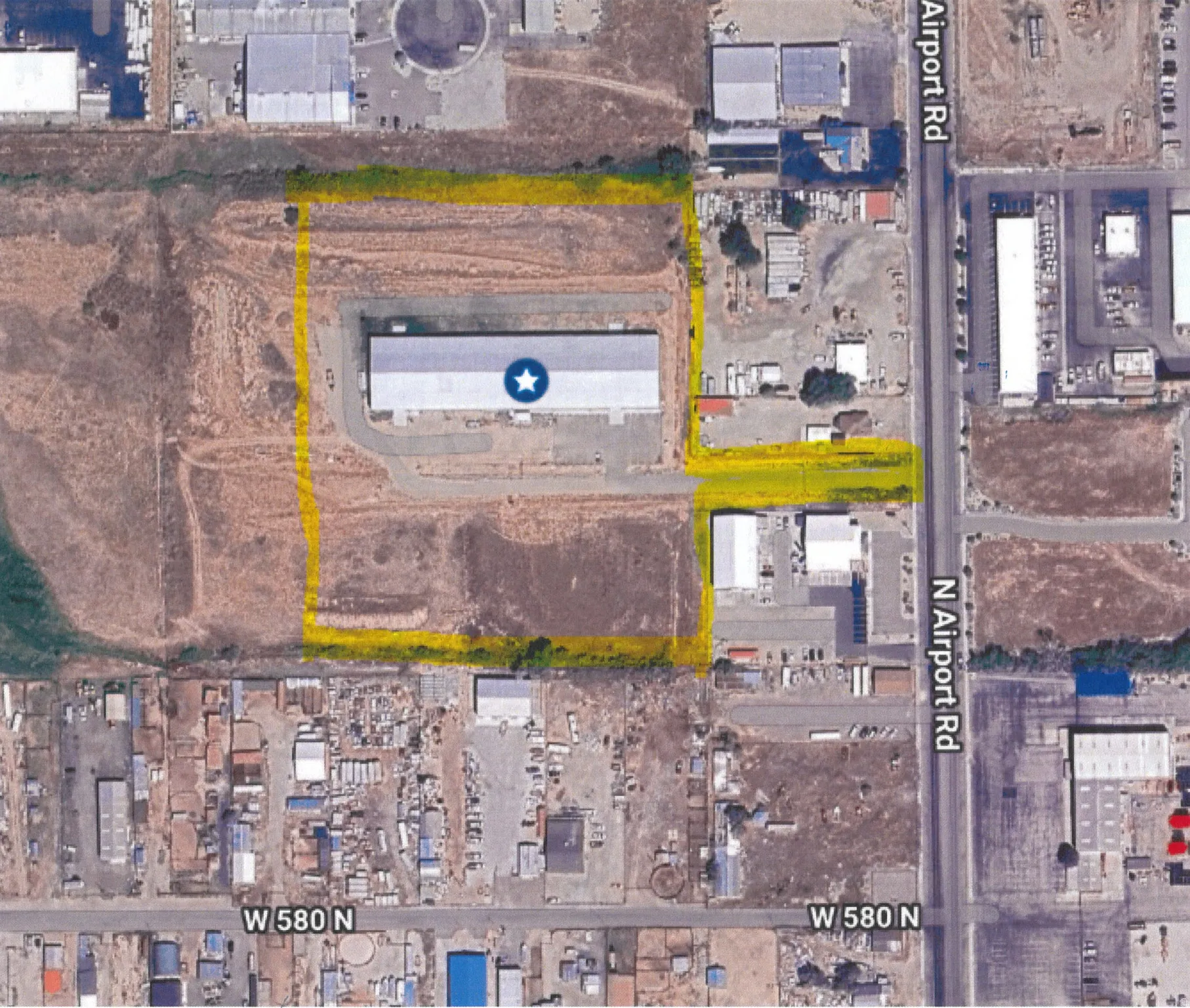 Map / location with property boundaries highlighted