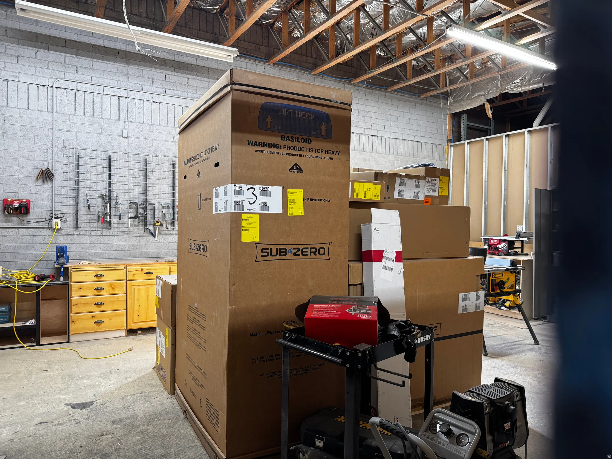 View of storage area