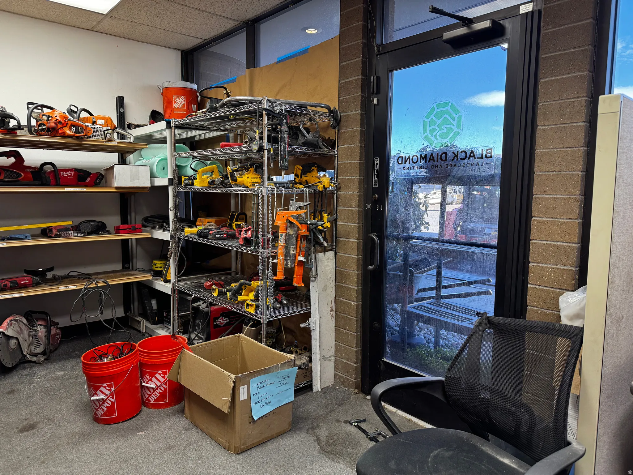 View of storage room