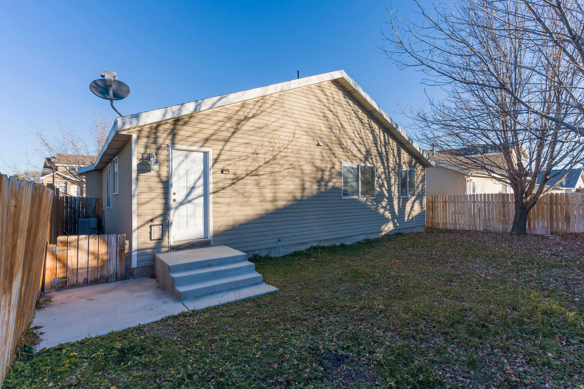 Rear view of property