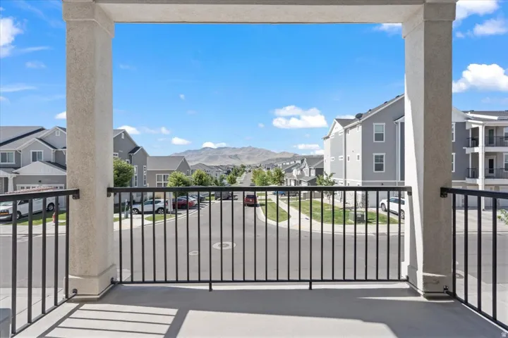 Balcony with a residential view