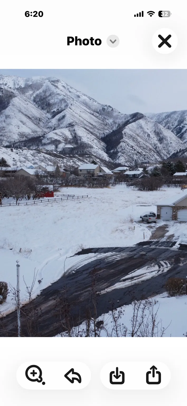 winter topography view