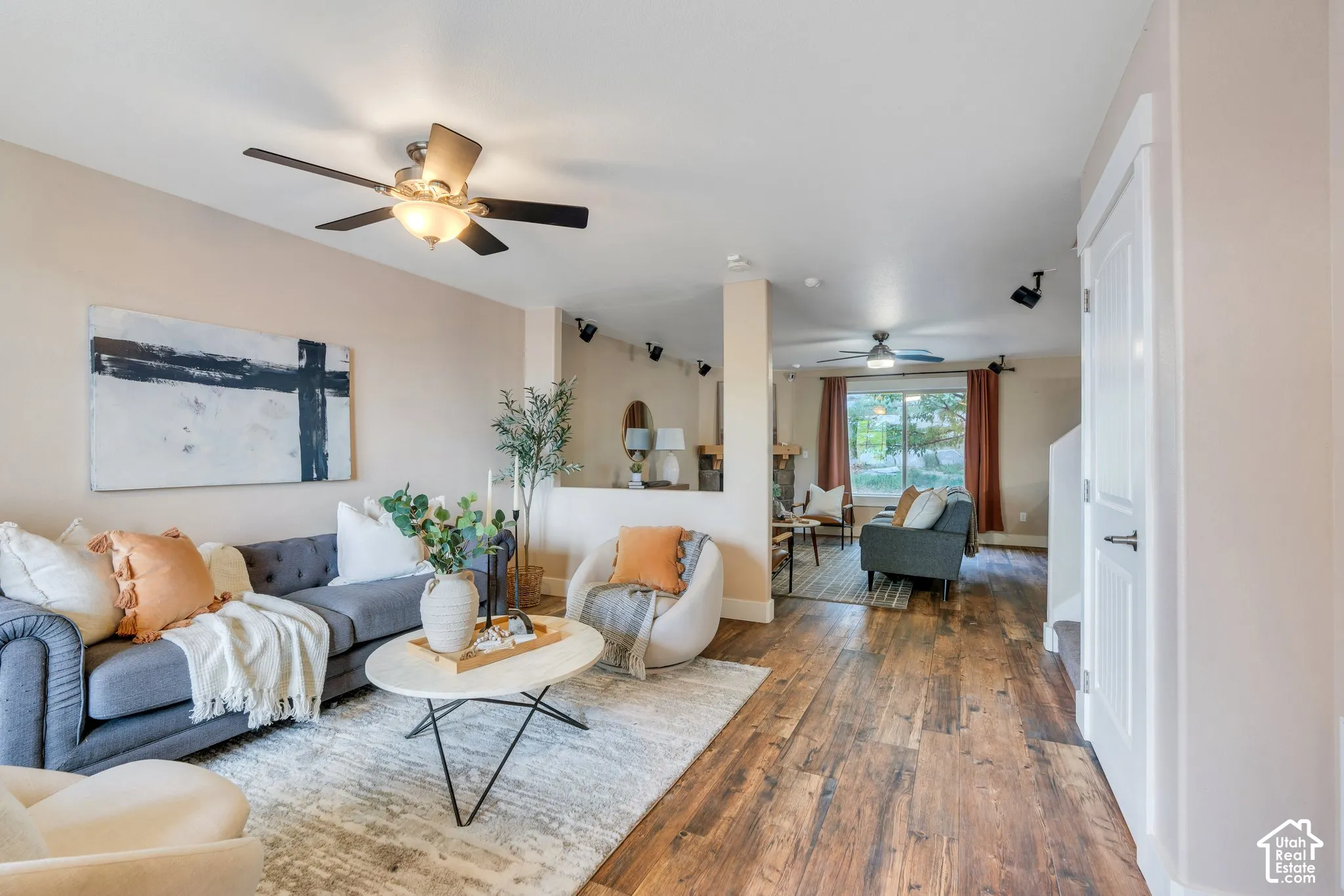 Main floor has beautiful flooring throughout
