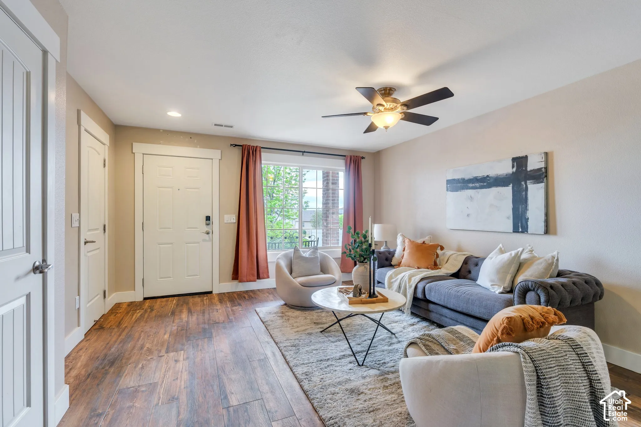 Entry opens into living room