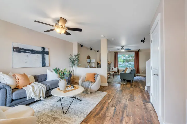 Main floor has beautiful flooring throughout