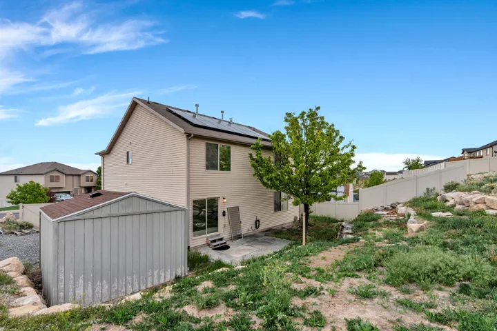 Rear view of property