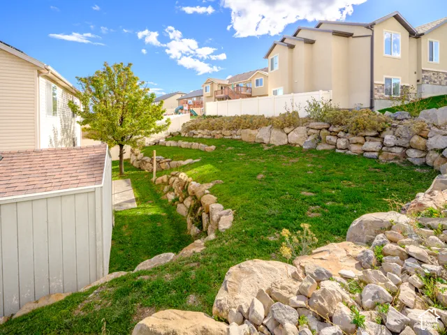 Terraced back yard