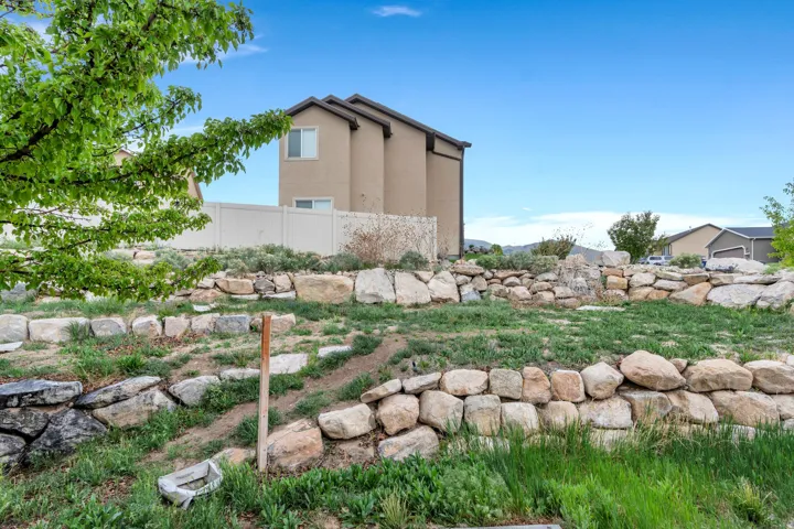 Terraced back yard