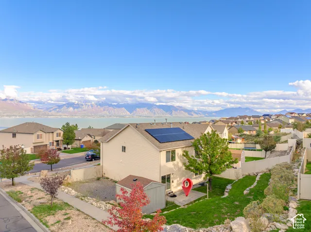 View of mountains and Utah Lake