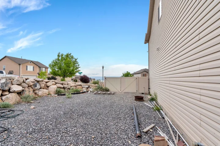 Fenced yard