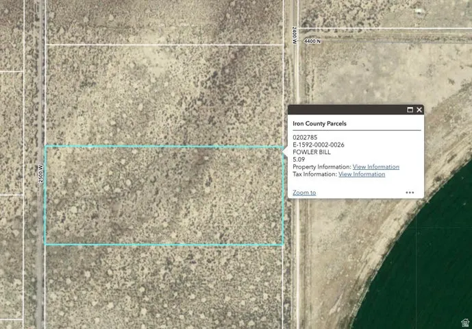 Map / location with property parcel outlined