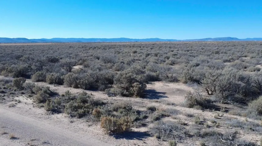 Mountain view with a desert landscape and rural landscape