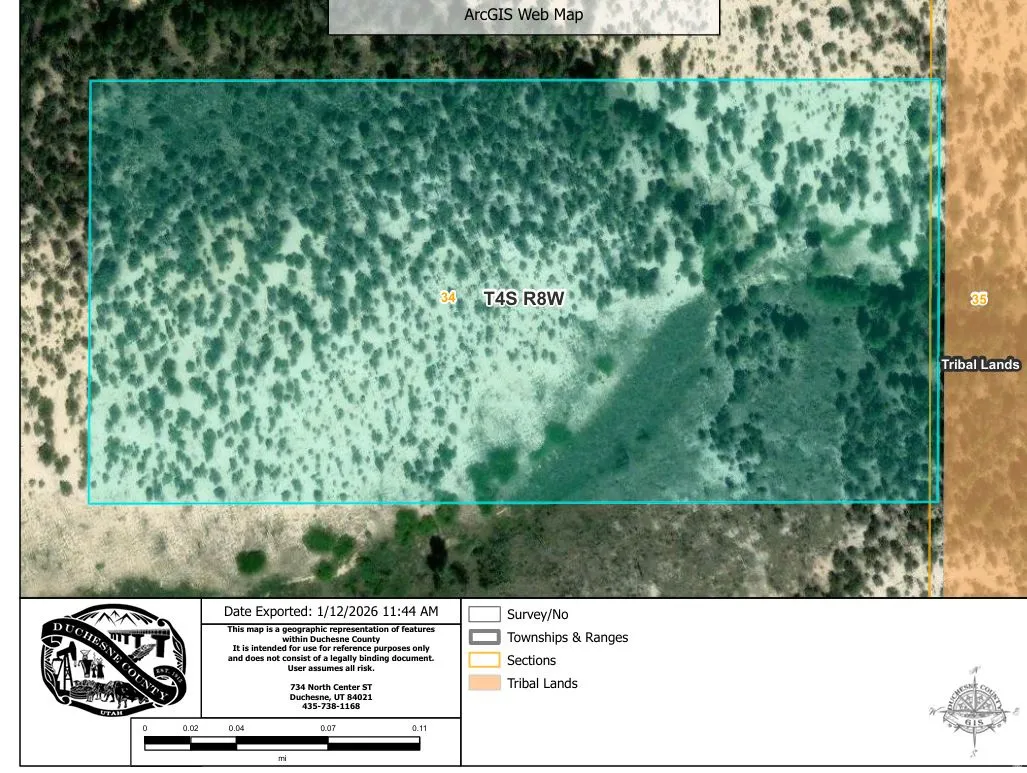 Map / location with property boundaries highlighted