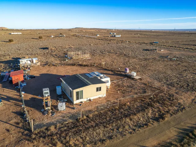Overview of rural landscape featuring a desert landscape
