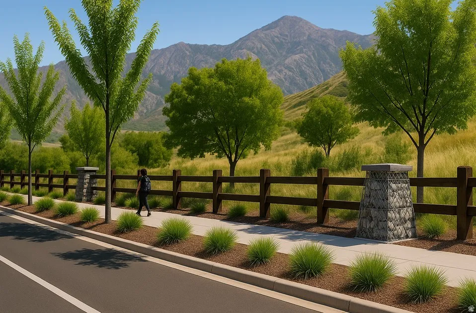 View of mountain backdrop