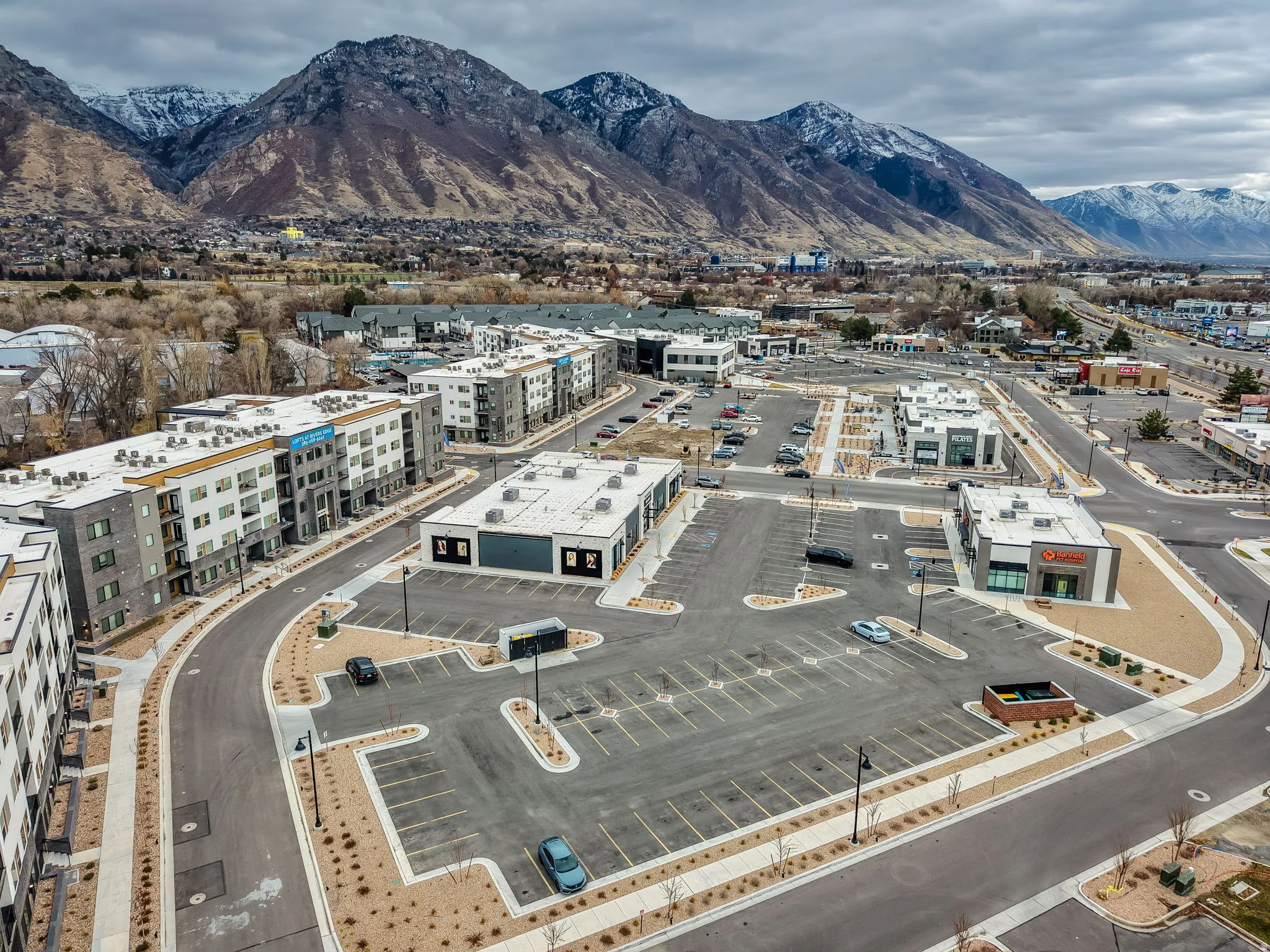 Drone / aerial view of mountains