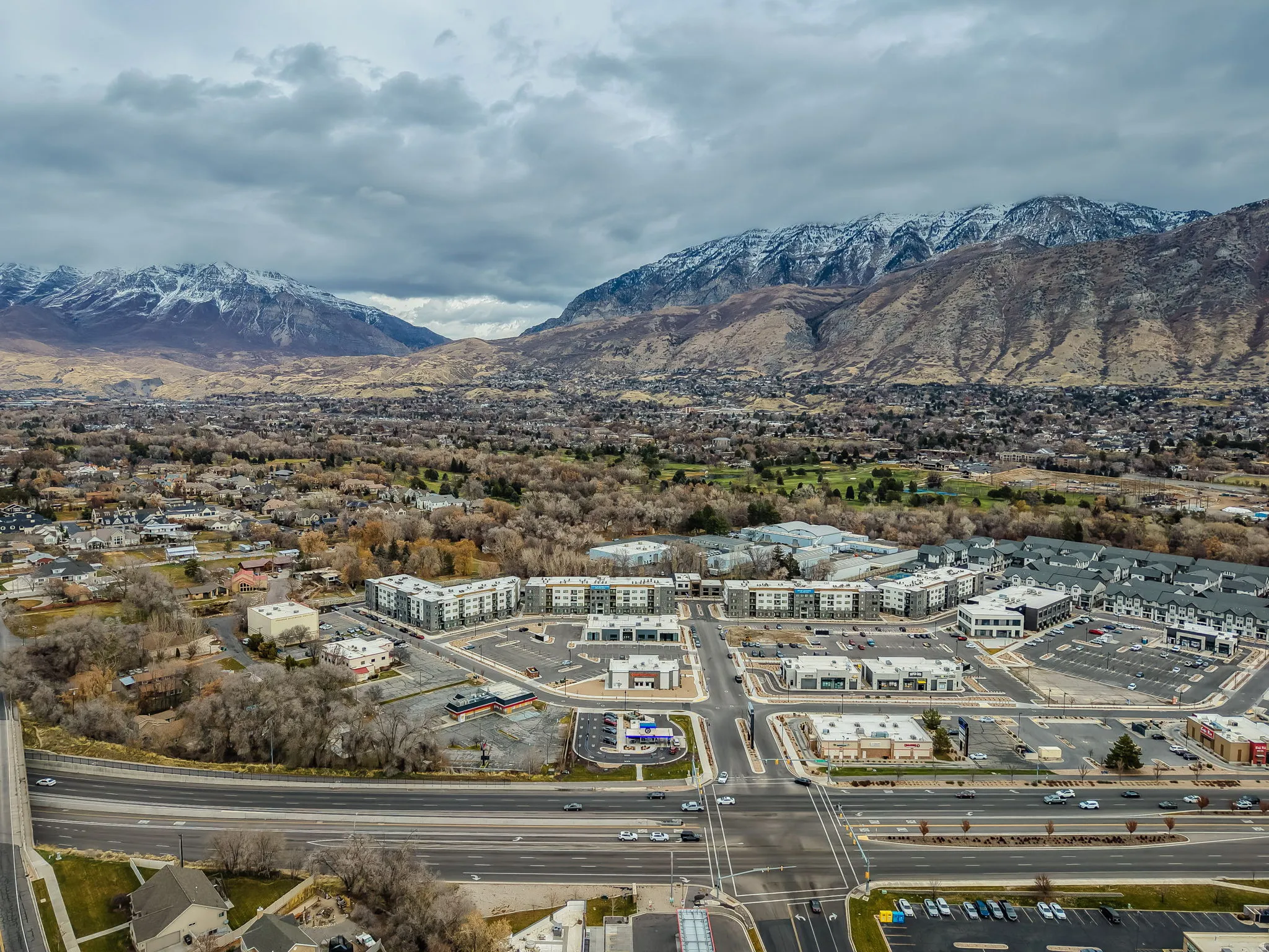 Bird's eye view of mountains