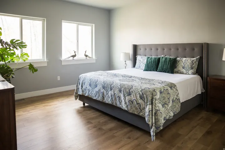 Bedroom featuring wood finished floors