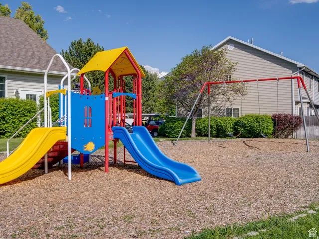 View of community jungle gym