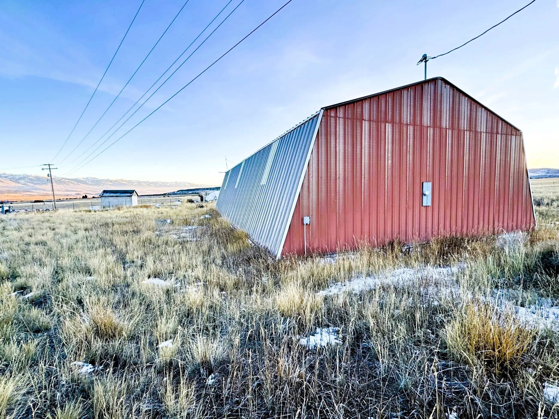 View of pole building