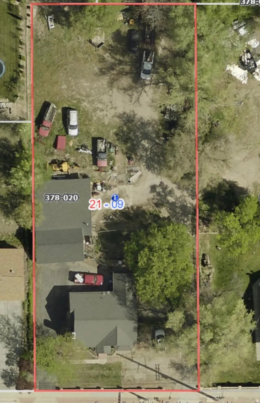 Map / location with property boundaries highlighted