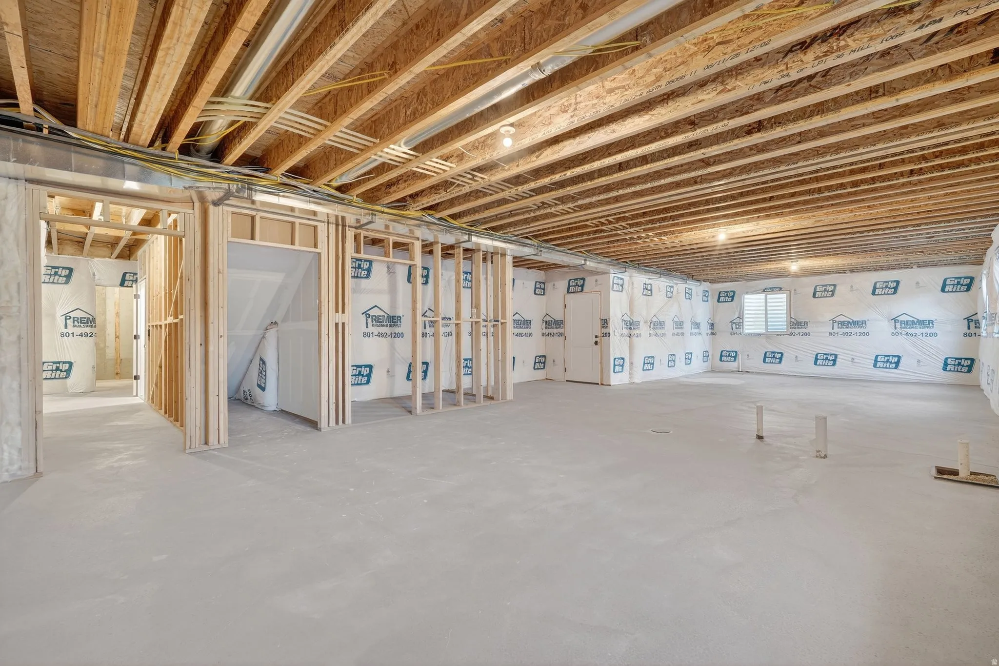 Future ADU Unit with outside entrance for a rental use apartment 2 bedroom, bath, laundry, and kitchen space or turn it into a theater, home gym, rec room, guest room space